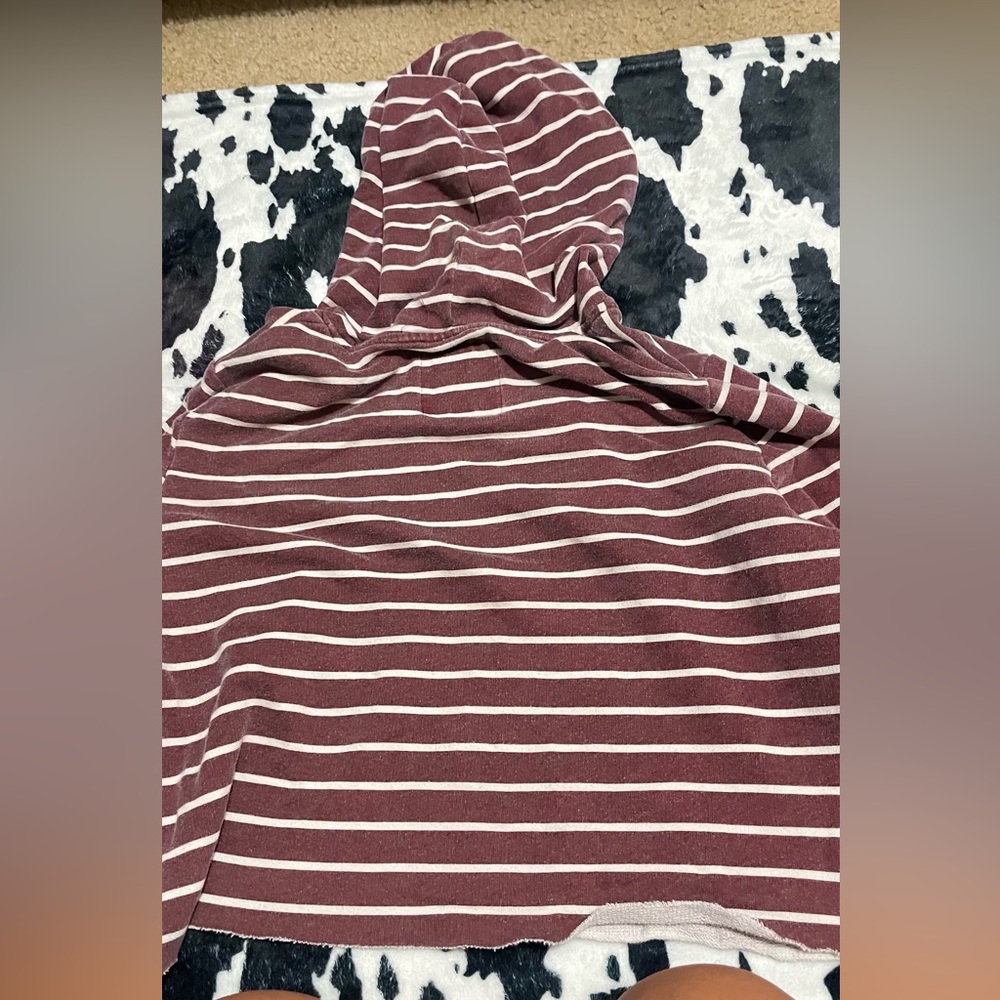 A Hollister crop hoodie